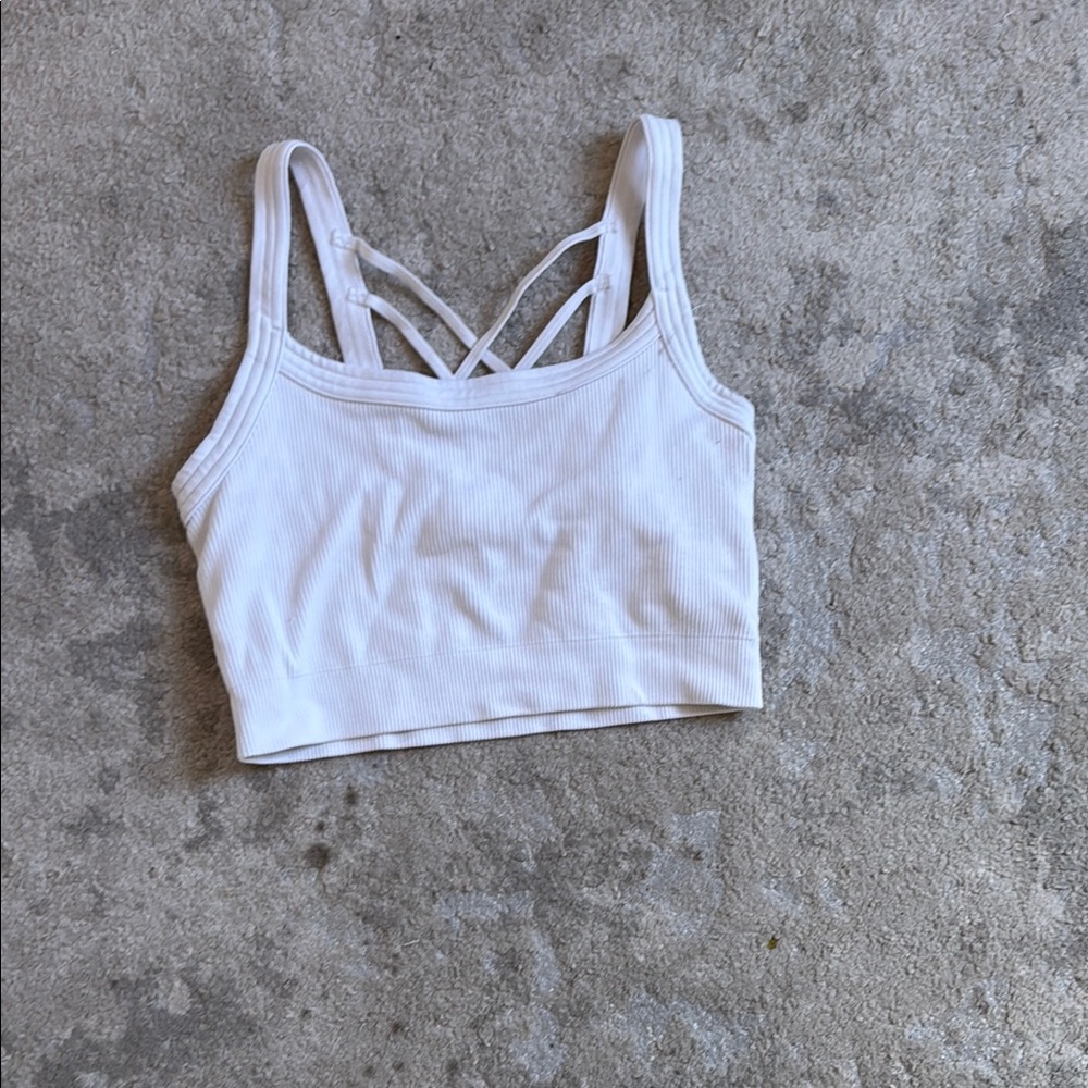 White Strappy Crop Top